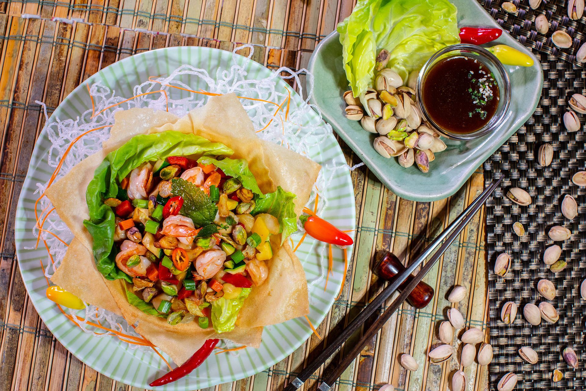 Seafood in a Lettuce Cup