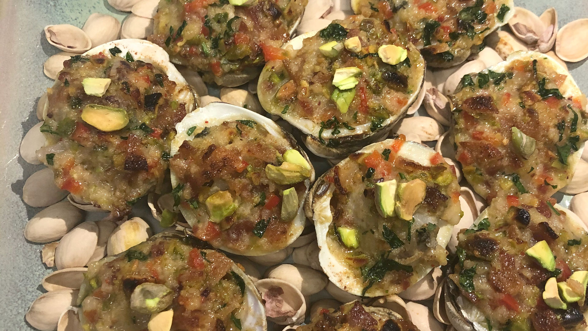 Pistachio Clam "Casino"