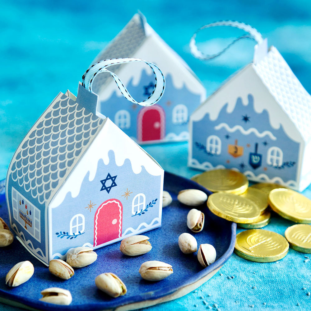 Printable Hanukkah Gift Houses