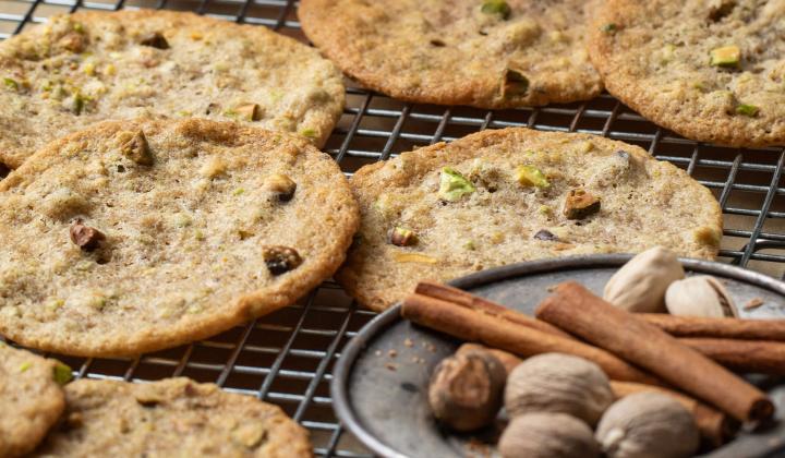 Pistachio Autumn Cookies